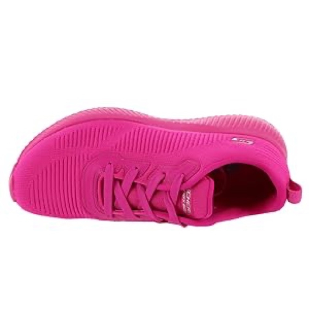 10/$25🦋 BOBS from Skechers Sport Squad Neon Pink Color Crash Trainers- Size 6.5 - Picture 2 of 16